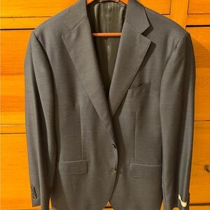 Canali Men's Dark Blur Two-Button Suit Jacket 52R (US 42) New With Tags
